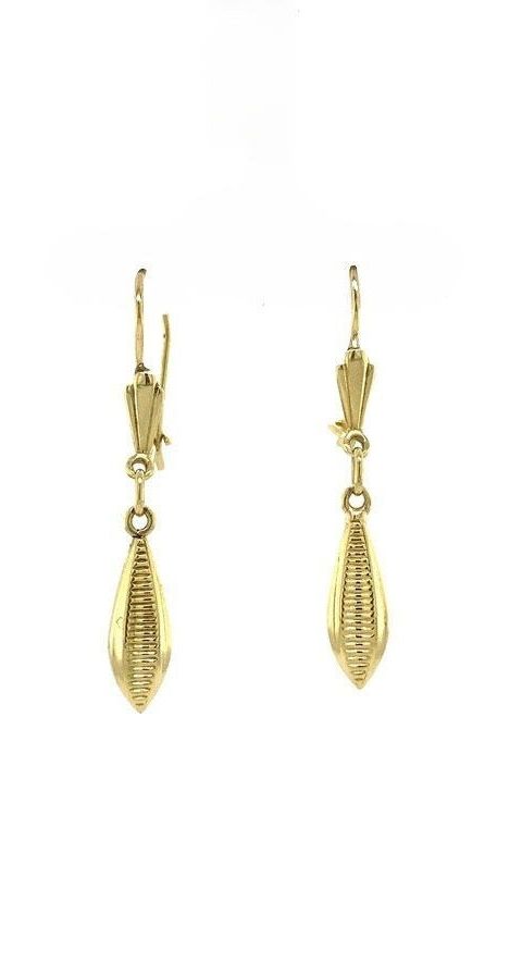Vintage 14K Gold Fancy Drop Earrings